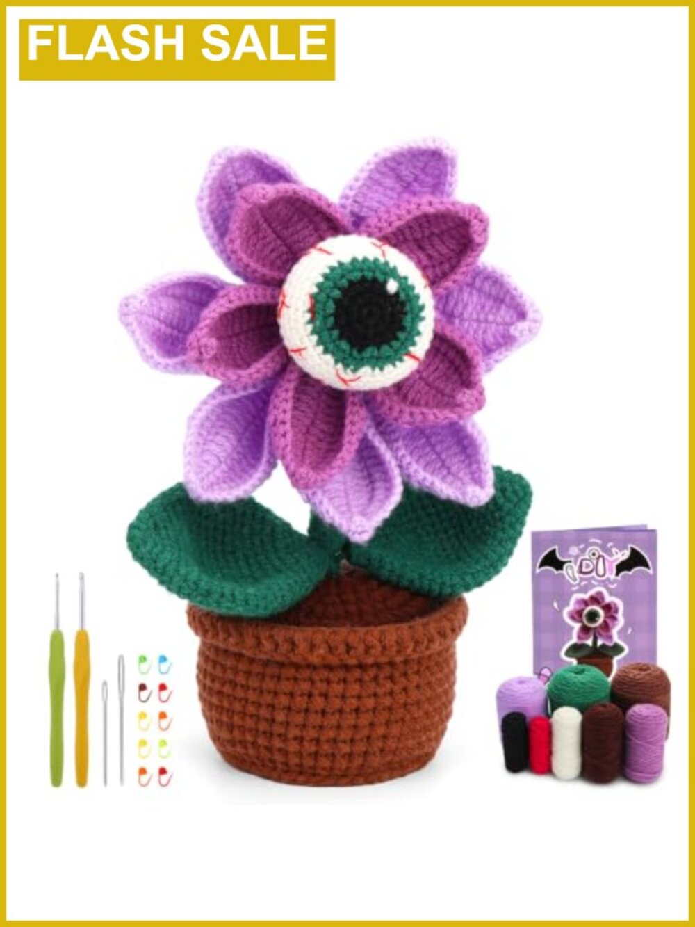 Crochet Kit for Beginners Complete Starter Set with Yarn Hooks and Video Guide